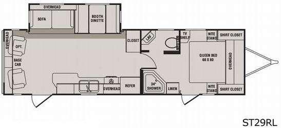 2009 CROSSROADS SUNSET TRAIL 26RK, , floor-plans-day image number 0